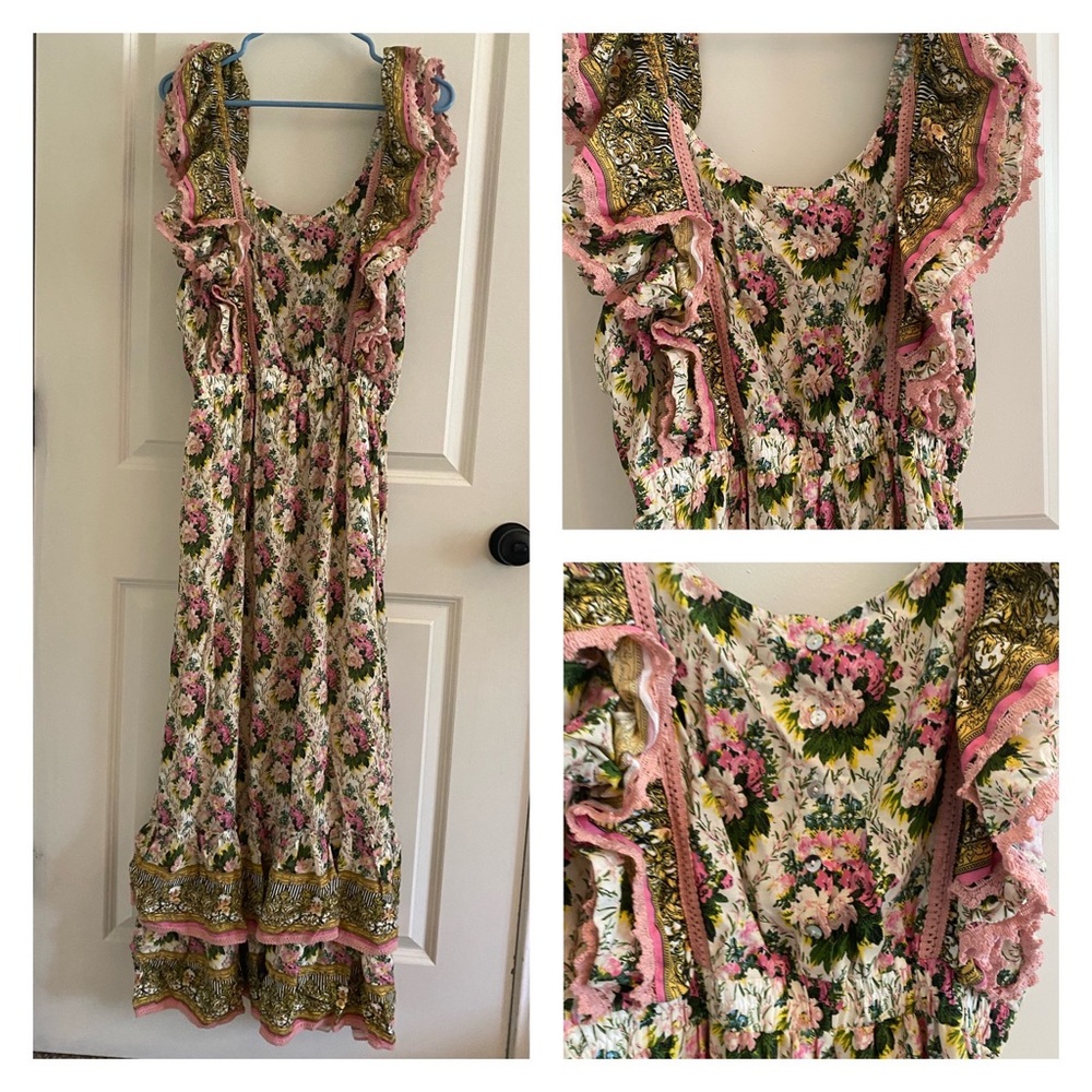 *NWOT* TIERED RUFFLE MAXI